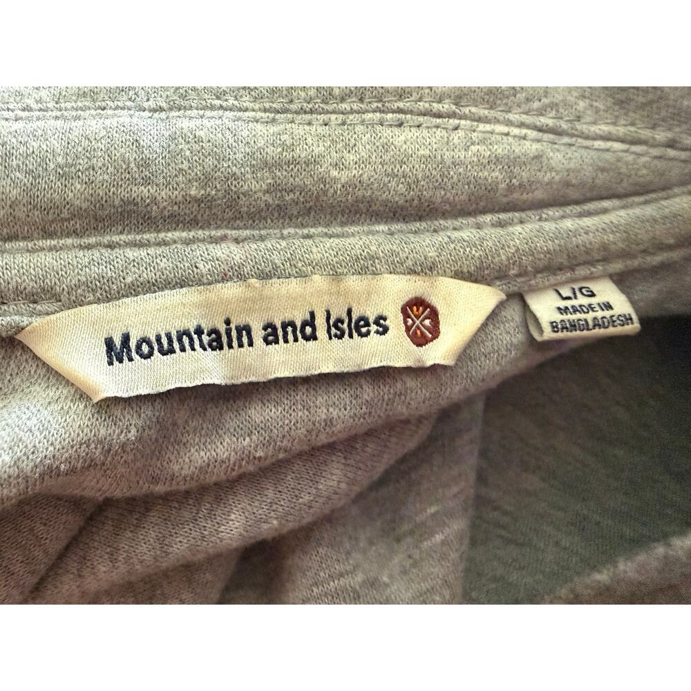 Mountain and Isles Gray Flannel Shacket Size Large - Picture 4 of 5